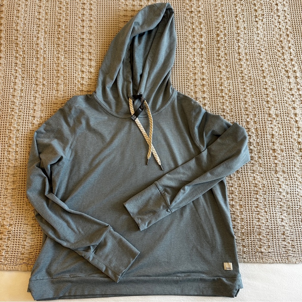 Vuori Blue Hoodie Sweatshirt Relaxed Fit